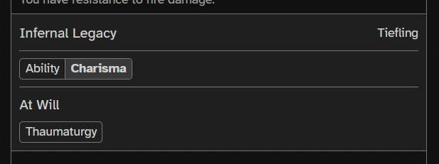 list item with chips