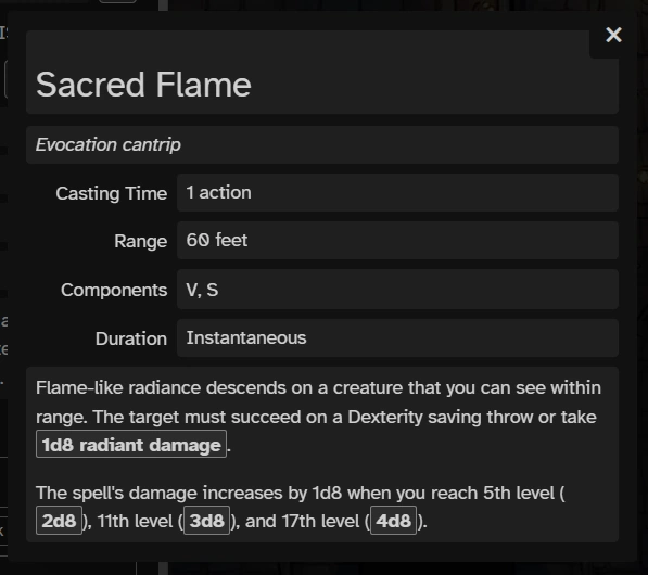 sacred flame